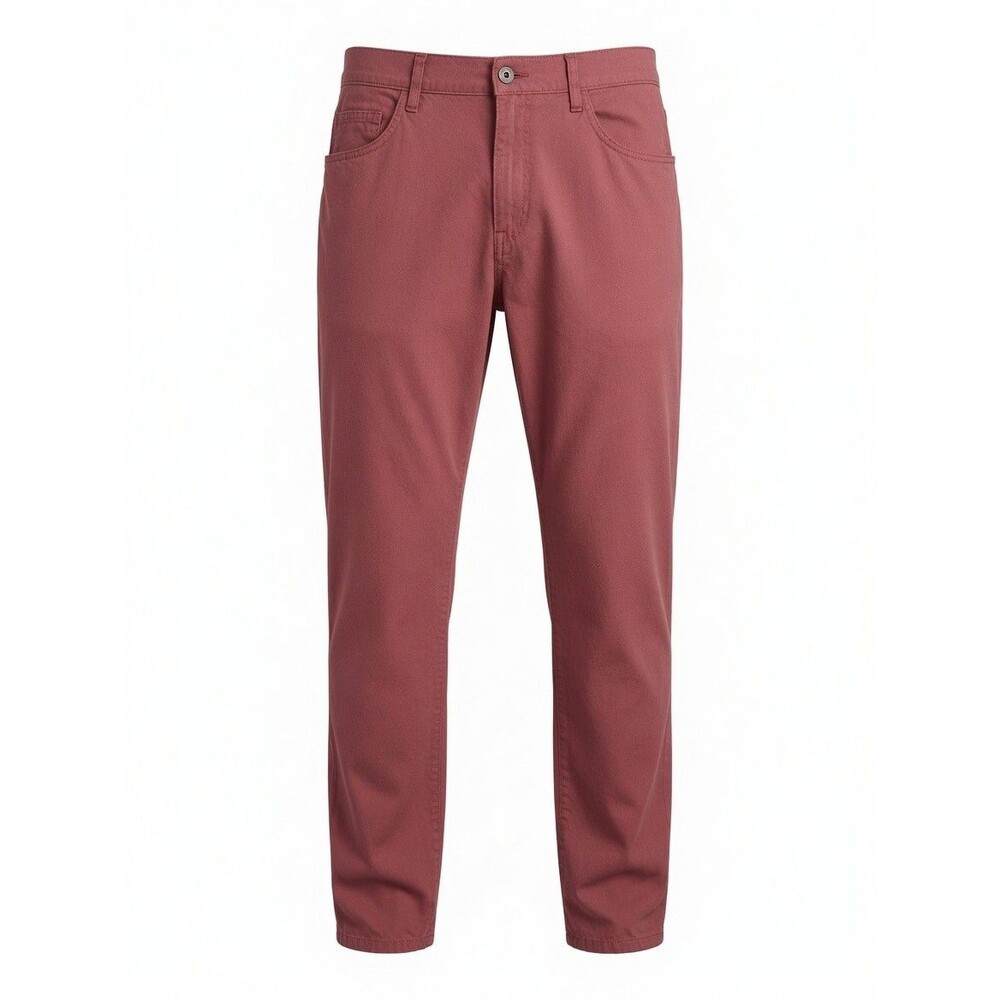 Robert Graham Reeve Linen Blend Chino Mens 36x29* Red Mauve Pants Flat Front EUC
